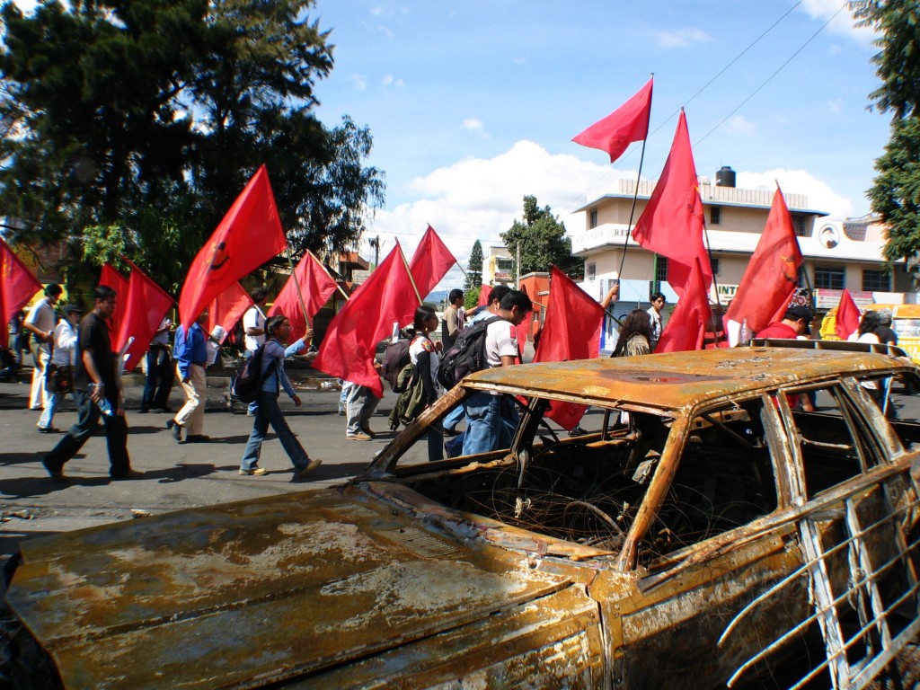 Members of the Communist Party as well as various Trotzkyite, Maoist and Anarchist groups have made up the radical left in most countries since WWII.