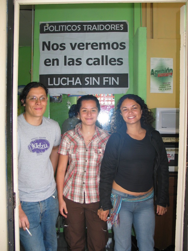 Students Isaac, Sofia and Marcela are working hard against Costa Rican membership in CAFTA.