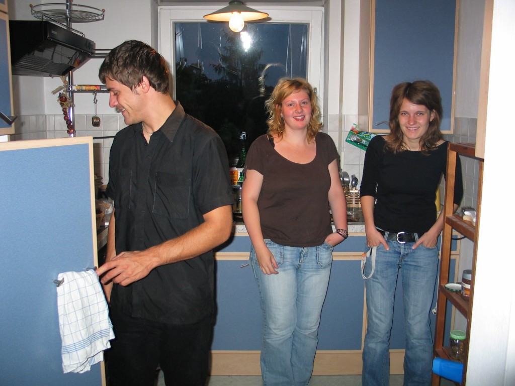 Roland, Barbara and Claudia. My birthday was about moving them out of their apartment.